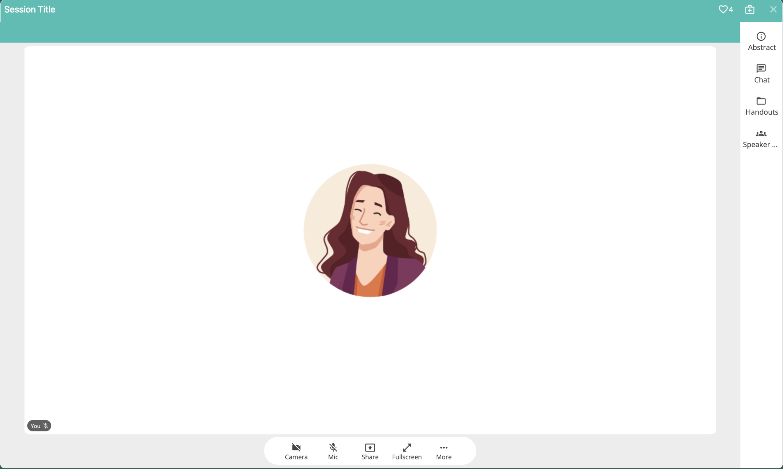 ChatiConnect Webcast with Content Tabs